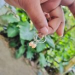 Earrings | 22k silver & pearl
