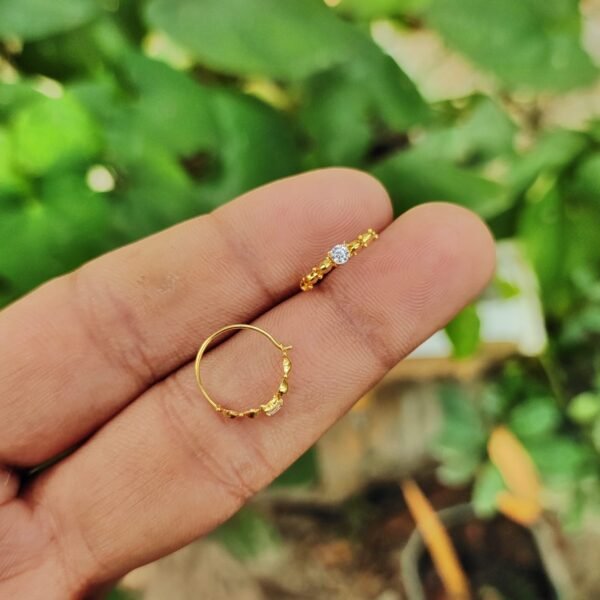 Earrings | Sonaton gold & zircon stone