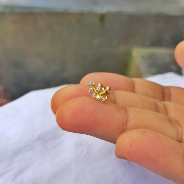 Nosepin |  Sonaton  gold & zircon stone