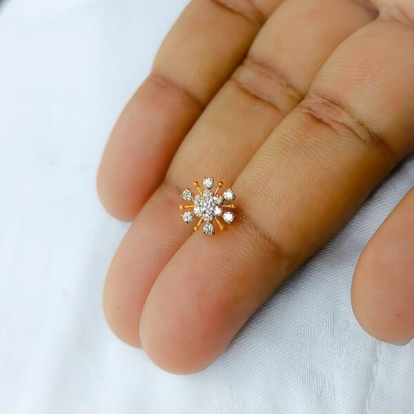 Nosepin| Sonaton gold & zircon stone
