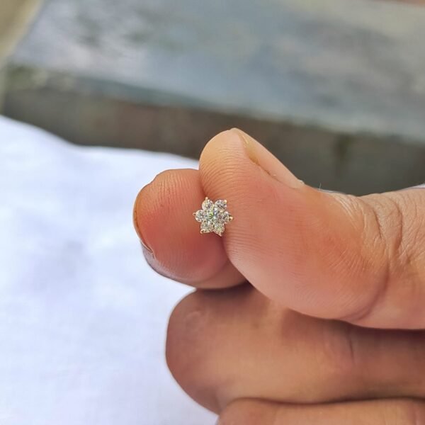 Nosepin| Sonaton gold & zircon stone