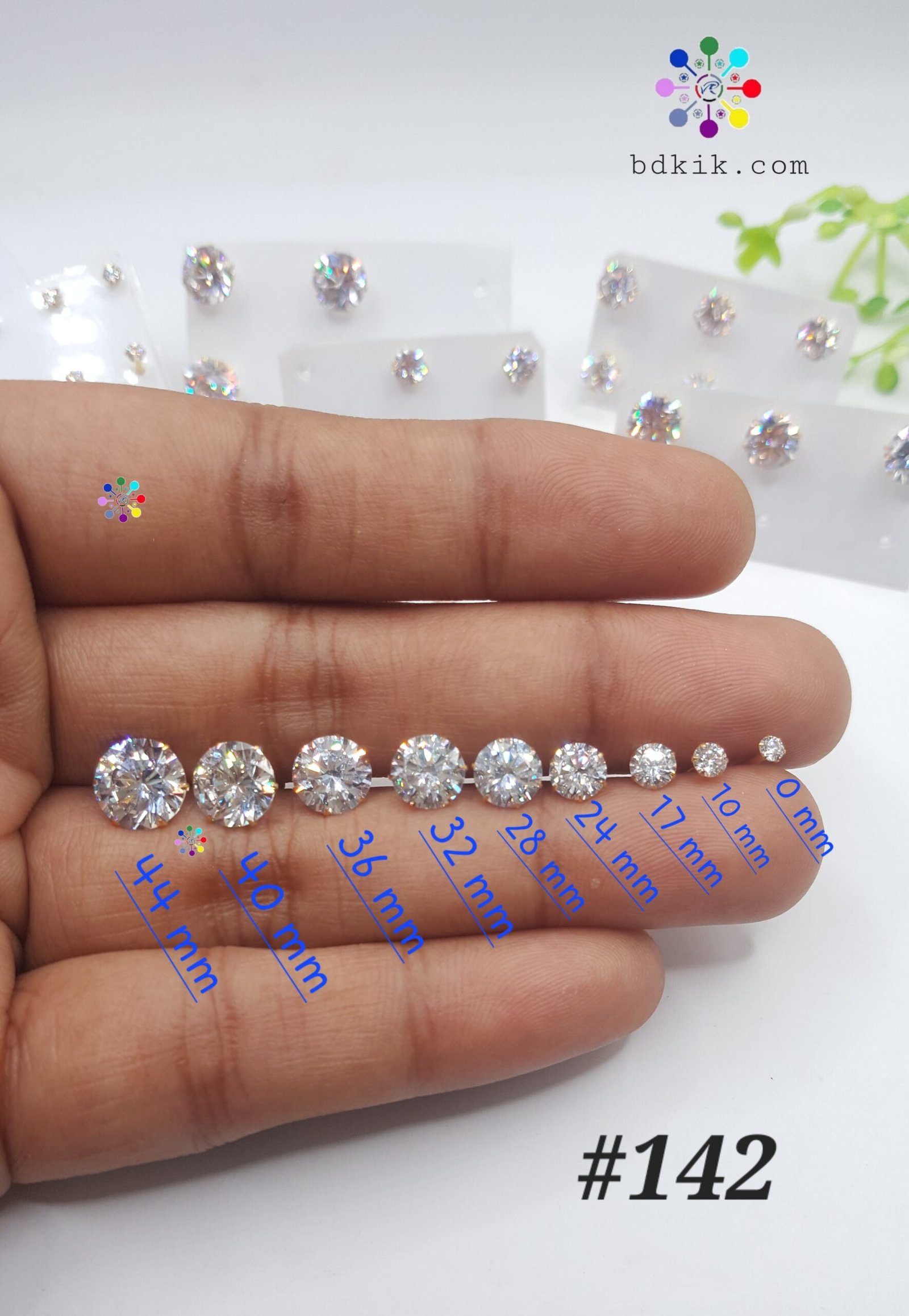nosepin 1 stone sonaton gold with zircon stone