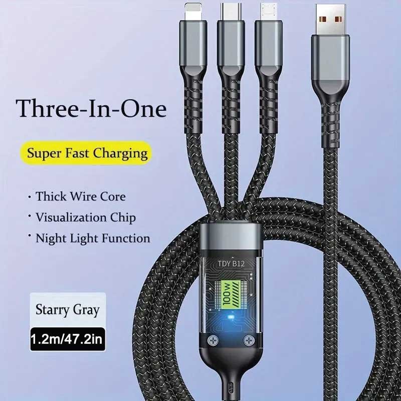 Fast Charging USB 3.0 Cable 100W
