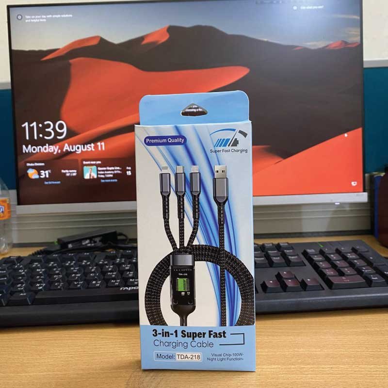 Fast Charging USB 3.0 Cable 100W - Image 3