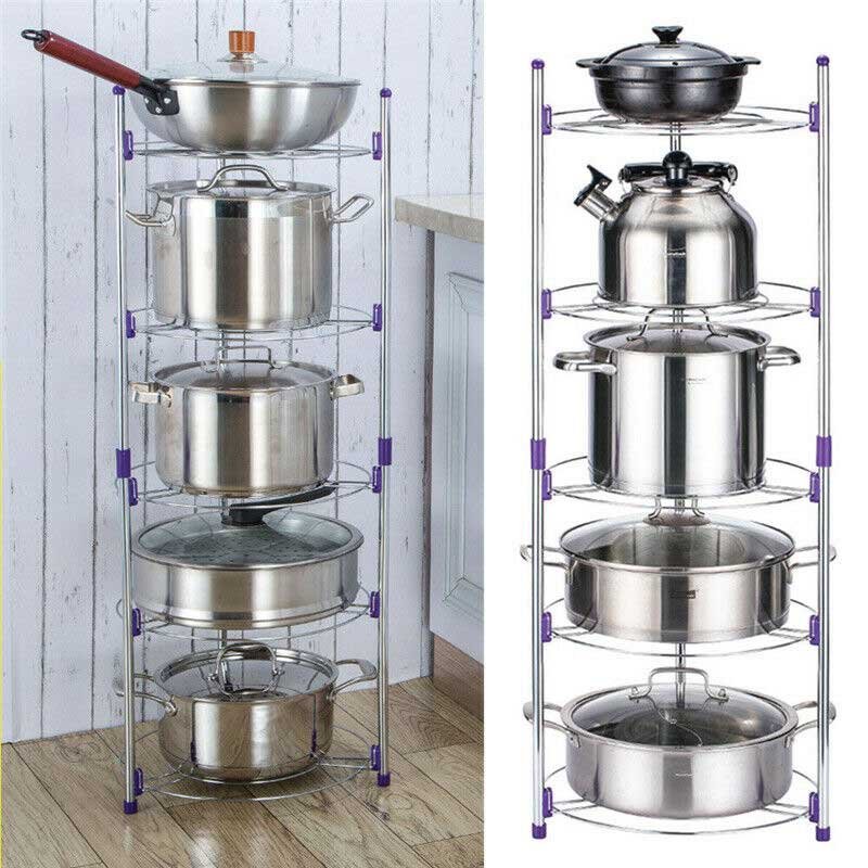 Super Pot Stand 5 Layer Kitchen Pot Organizer - Image 5