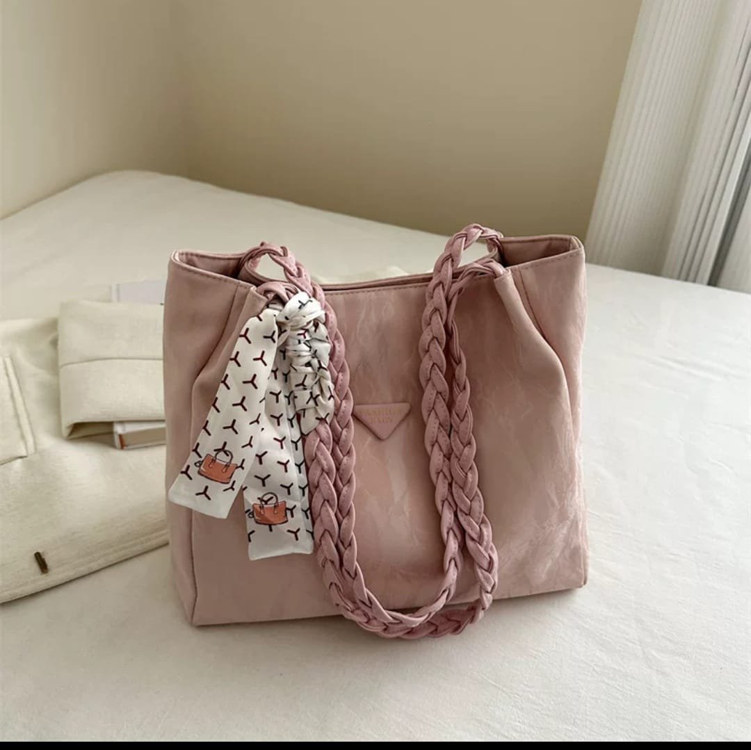 💼 Braided Handle Shopper Bag - Image 2